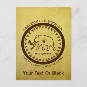 Carte Postale Université de Beringia Mammoth