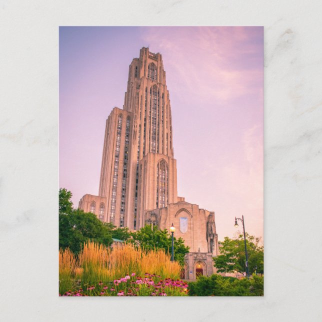 Carte Postale Université de Pittsburgh Cathédrale d'Apprentissag (Devant)