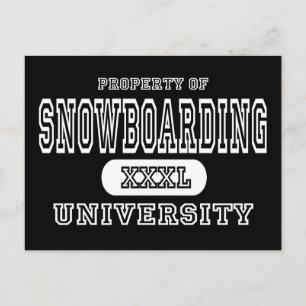 Carte Postale Université de snowboard Dark