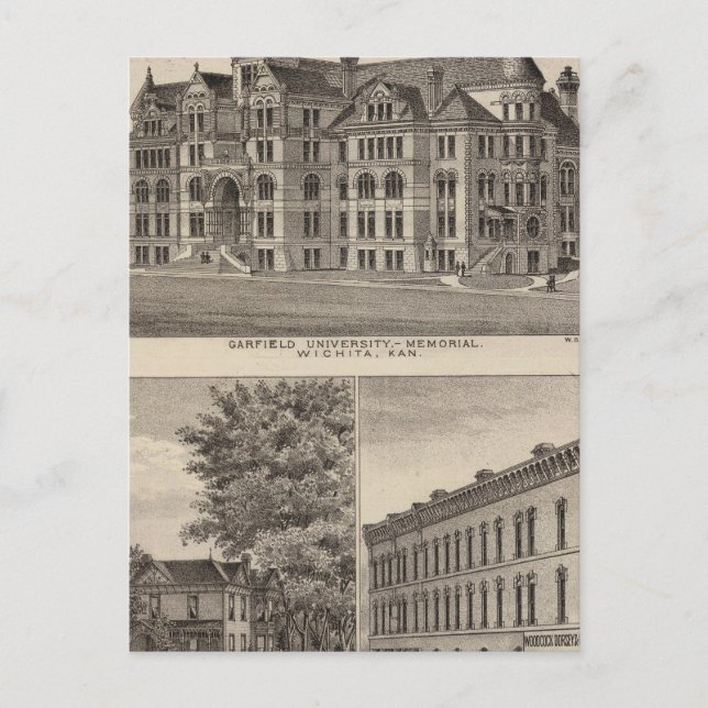 Carte Postale Université Garfield, Kansas (Devant)