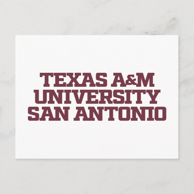 Carte Postale Université Texas A&M de San Antonio (Devant)