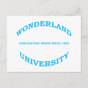 Carte Postale Université Wonderland
