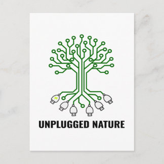 Carte Postale Unplugged Nature Circuit Tree USB
