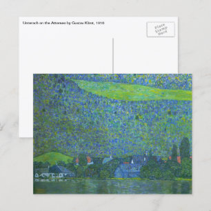 Carte Postale Unterach au lac d'Attersee par Klimt, Art nouveau
