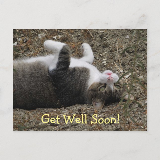 Carte postale Updown Kitty Get Well (Devant)