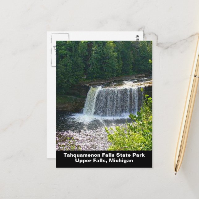 Carte Postale Upper Tahquamenon Falls State Park, MI Vertical (Devant/Arrière en situation)