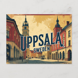 Carte Postale Uppsala Suède la ville de la connaissance et de l'