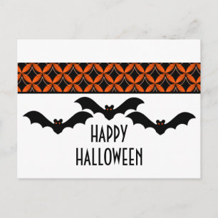 Carte postale Uptown Glam Bats Halloween