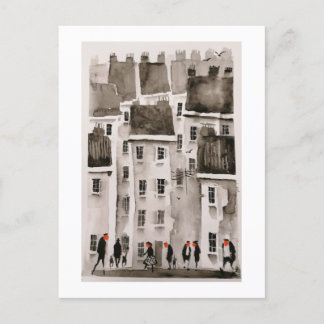 Carte postale Urban Dwellers Watercolor Art 2