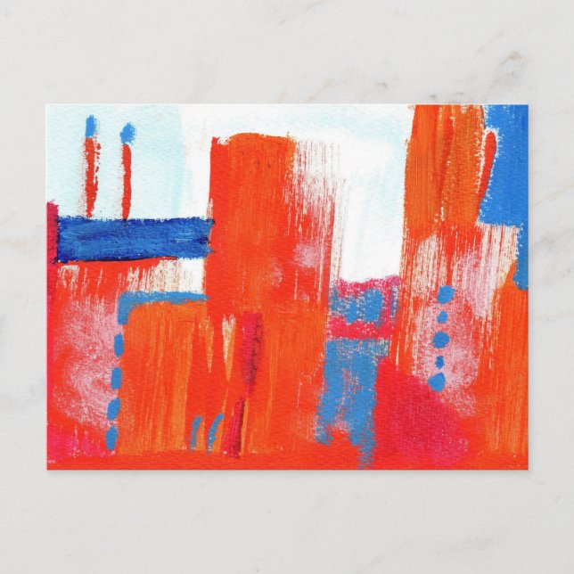 Carte postale "Urban Red" en acrylique (Devant)