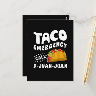 Carte Postale Urgence Taco Appel 9 Juan Juan Drôle