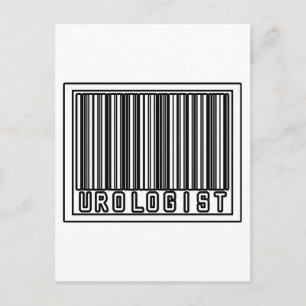 Carte Postale Urologiste à code barre