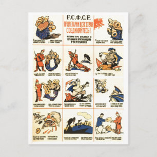 Carte Postale URSS CCCP Guerre froide Union soviétique Propagati