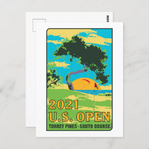 Carte Postale US open 2021 torrey pines sud course cadeaux