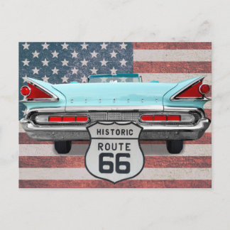 Carte Postale US Route 66 Travel Postcard