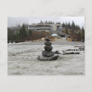 Carte Postale USA - Alaska - Juneau - Mendenhall & Inukshuk