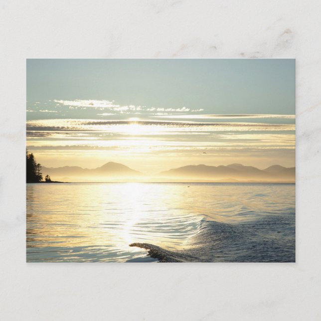 Carte Postale USA, Alaska, sud-est près de Ketchikan, coucher du (Devant)