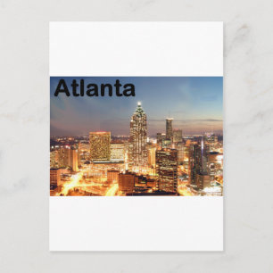 Carte Postale USA atlanta Downtown at night (St.K)