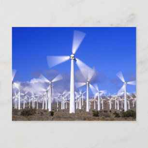 Carte Postale USA, Californie, Mojave. Vue d'une éolienne