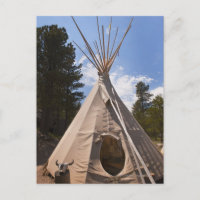USA, Dakota du Sud, teepee indienne traditionnelle