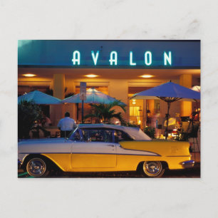 Carte Postale USA, FL, Miami, South Beach la nuit.