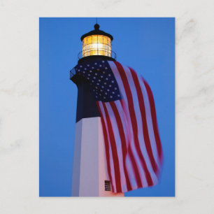 Carte Postale USA, Georgia, Tybee Island, Flag Flying 2