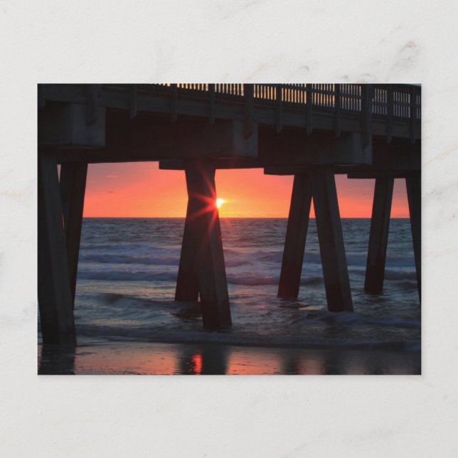 Carte Postale USA, Géorgie, Tybee Island, Tybee Pier (Devant)