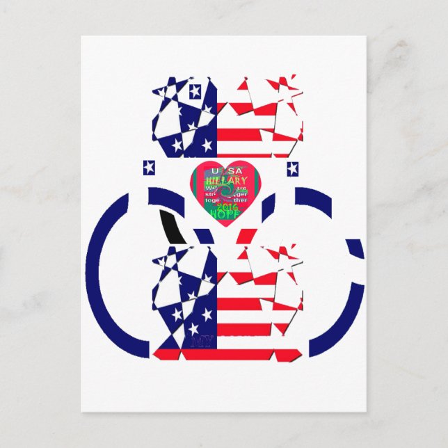 Carte Postale USA Hope Beau drapeau national Extraordinaire Desi (Devant)