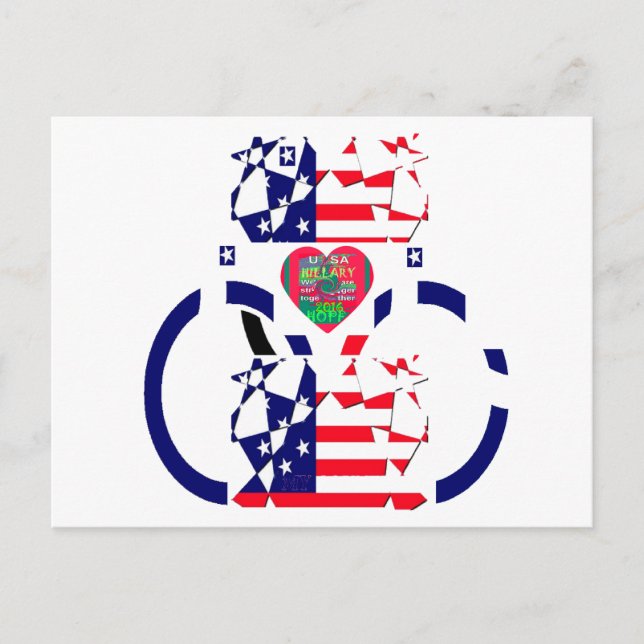Carte Postale USA Hope Beau drapeau national Extraordinaire Desi (Devant)