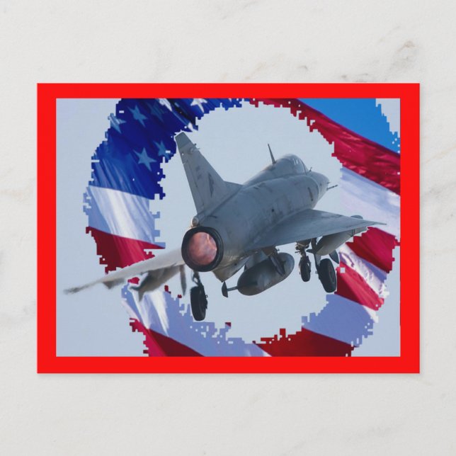 Carte Postale Usa Jet (Devant)
