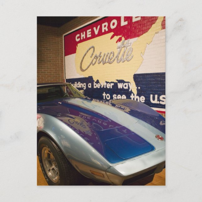 Carte Postale USA, Kentucky, Bowling Green : Corvette nationale  (Devant)
