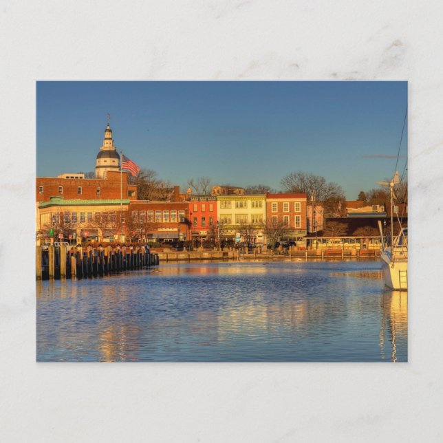 Carte Postale USA - Maryland - Annapolis - City Dock (Ego Alley) (Devant)