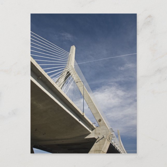 Carte Postale USA, Massachusetts, Boston. Le pont de Zakim. (Devant)