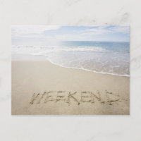 USA, Massachusetts, Mot "week-end" tiré sur