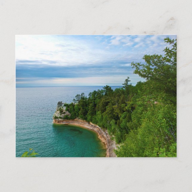 Carte Postale USA, Michigan. Formation 3 de rock de Miner's Cast (Devant)