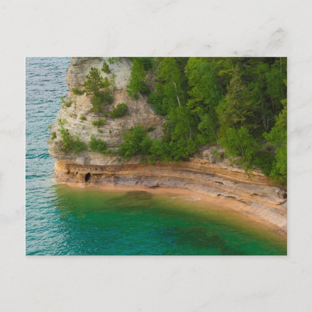 Carte Postale USA, Michigan. Formation de Miner's Castle Rock (Devant)
