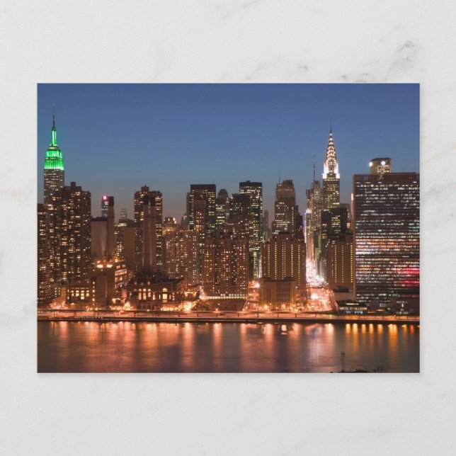 Carte Postale USA, New York, New York City, Manhattan : Aérien (Devant)