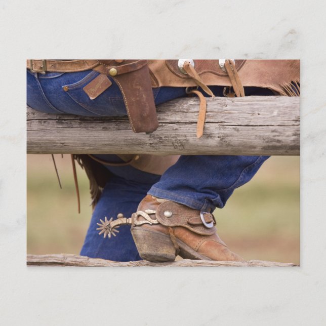Carte Postale USA, Oregon, Seneca, Ponderosa Ranch. Cowboy (Devant)