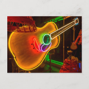 Carte Postale USA, Texas, Austin. Guitare Neon au Blackmail