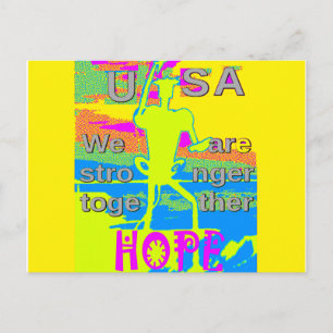 Carte Postale USA Unity Design : Espoir et force