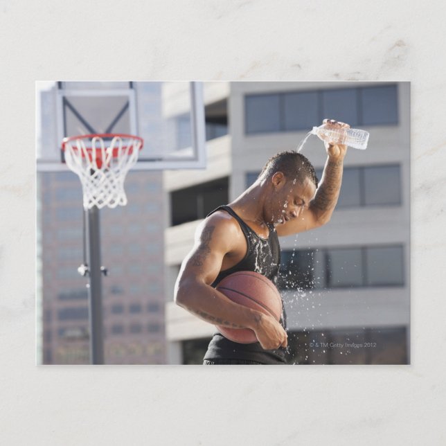 Carte Postale USA, Utah, Salt Lake City, joueur de basket (Devant)