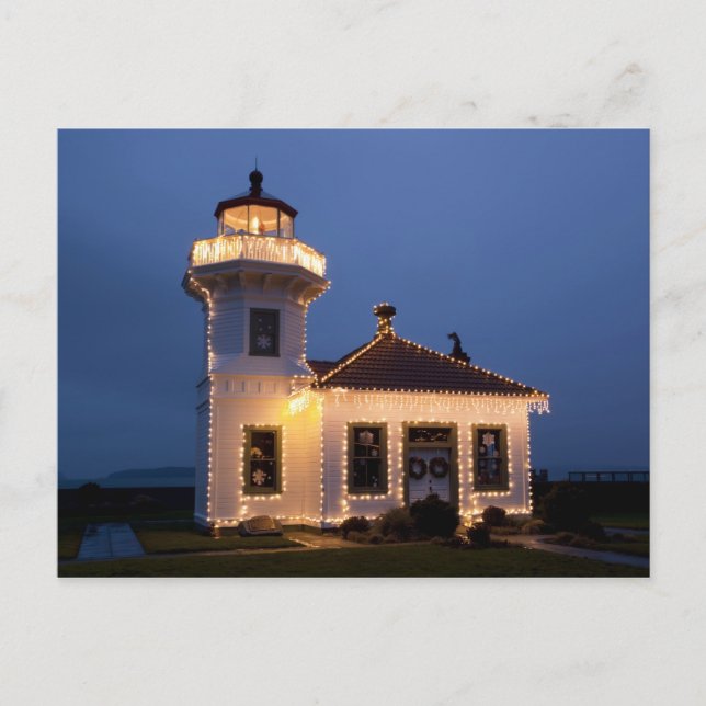 Carte Postale USA, Washington, Mukilteo. Phare de Mukilteo (Devant)