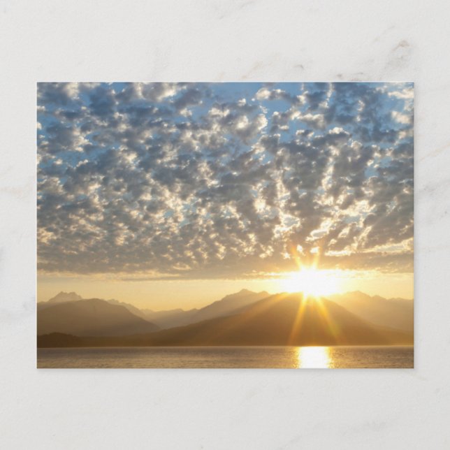 Carte Postale USA, Washington, Seabeck. Coucher du soleil (Devant)