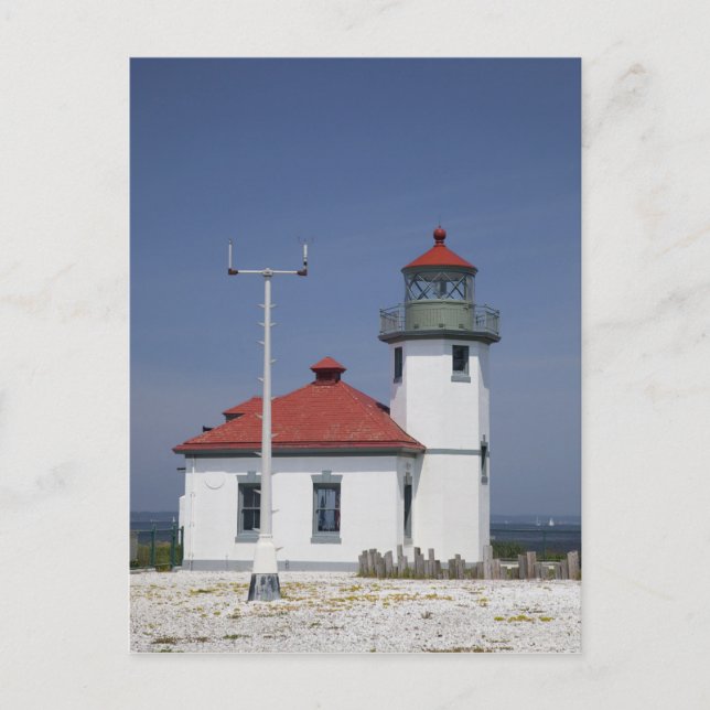 Carte Postale USA, Washington, Seattle, Alki Point Lighthouse, (Devant)