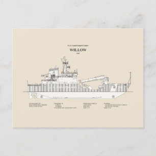 Carte Postale USCG Cutter Willow wlb-202 - SBD
