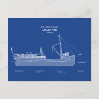 Carte Postale USCG Lighthouse Tender Amaranth - ABD