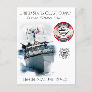 Carte Postale USCG Unités de bateaux côtiers IBU-53