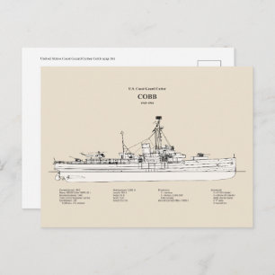 Carte Postale USCGC Cobb wpg-181 - SBD
