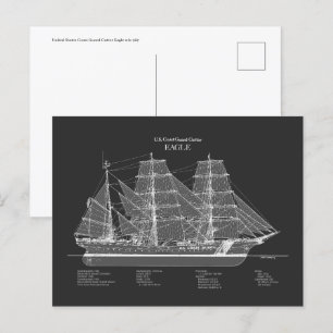 Carte Postale USCGC Eagle wix-327 - PD