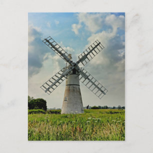 Carte Postale Usine de drainage à dyke de thurne